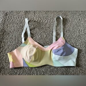 Knix lined bra, size 2. Pastel colours.